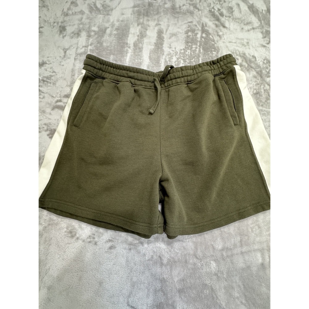 Forever 21‎ Fleece Shorts Men's Size 2XL Olive Green Drawstring Soft EUC